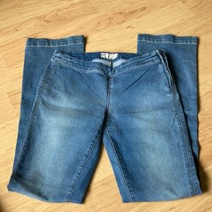 Free People jeans with slits in the front. Size 27